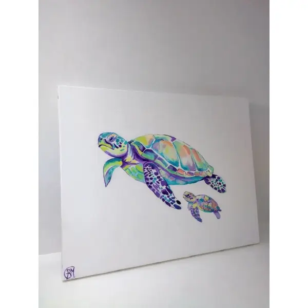 Peinture tortues marines