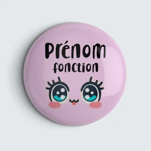 Badge personnalisable aide soignante, infirmière ou autre en 56mm