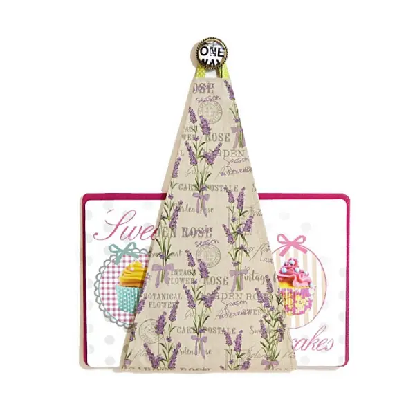 Range plateau mural cuisine pour plateau rectangulaire, motifs jolie lavande