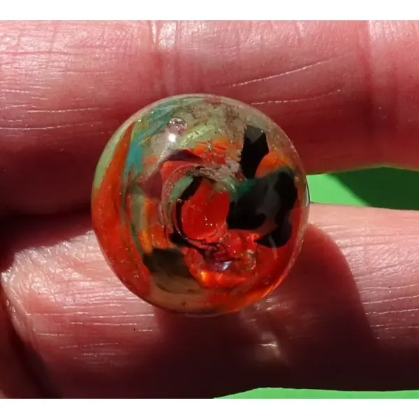 Boule décorative verre filé, lampwork, verre de murano, deco.0083