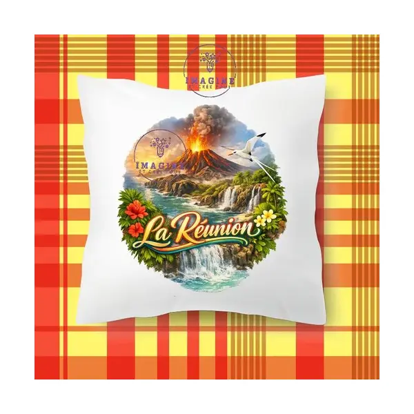 Taie personnalisée - lit - sommeil - sublimation - impression infusible ink - île de la réunion - 974 - paille en queue