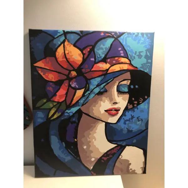 Tableau toile tendue peinture acrylique réf 8748