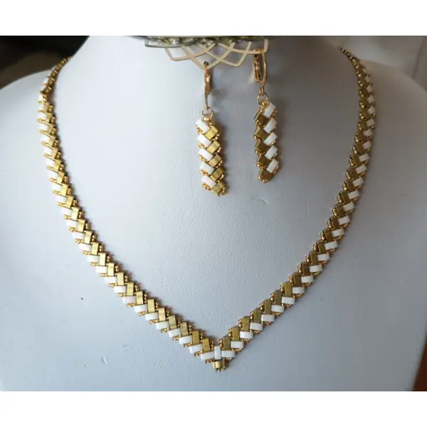 Parure chevron miyuki a686