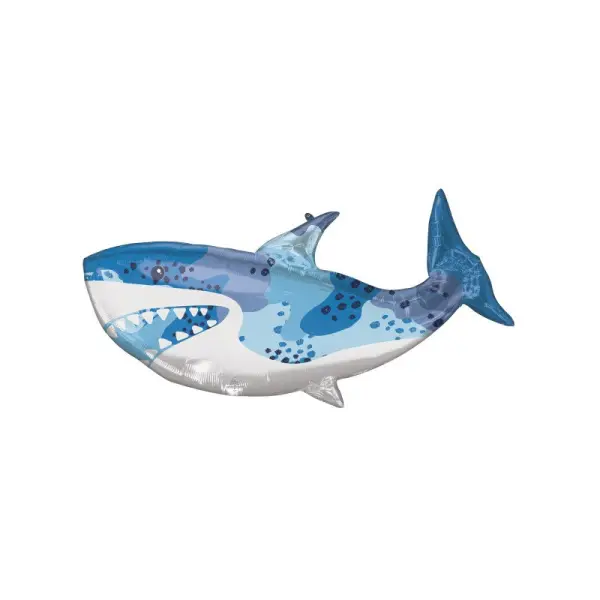 Ballon Hélium Géant en Forme de Requin Bleu
