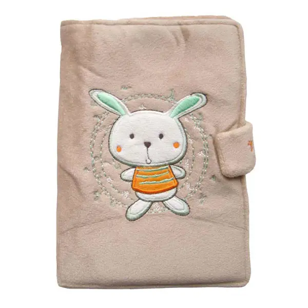 Protège carnet de santé beige