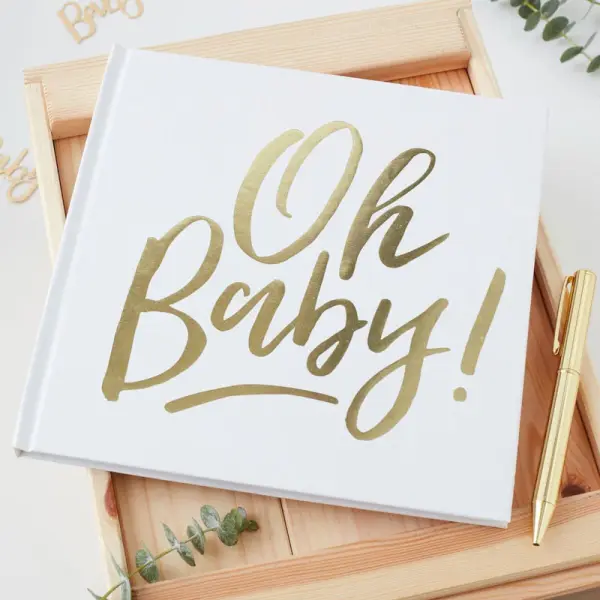 Livre d' or - Premium "Oh Baby" Blanc et doré